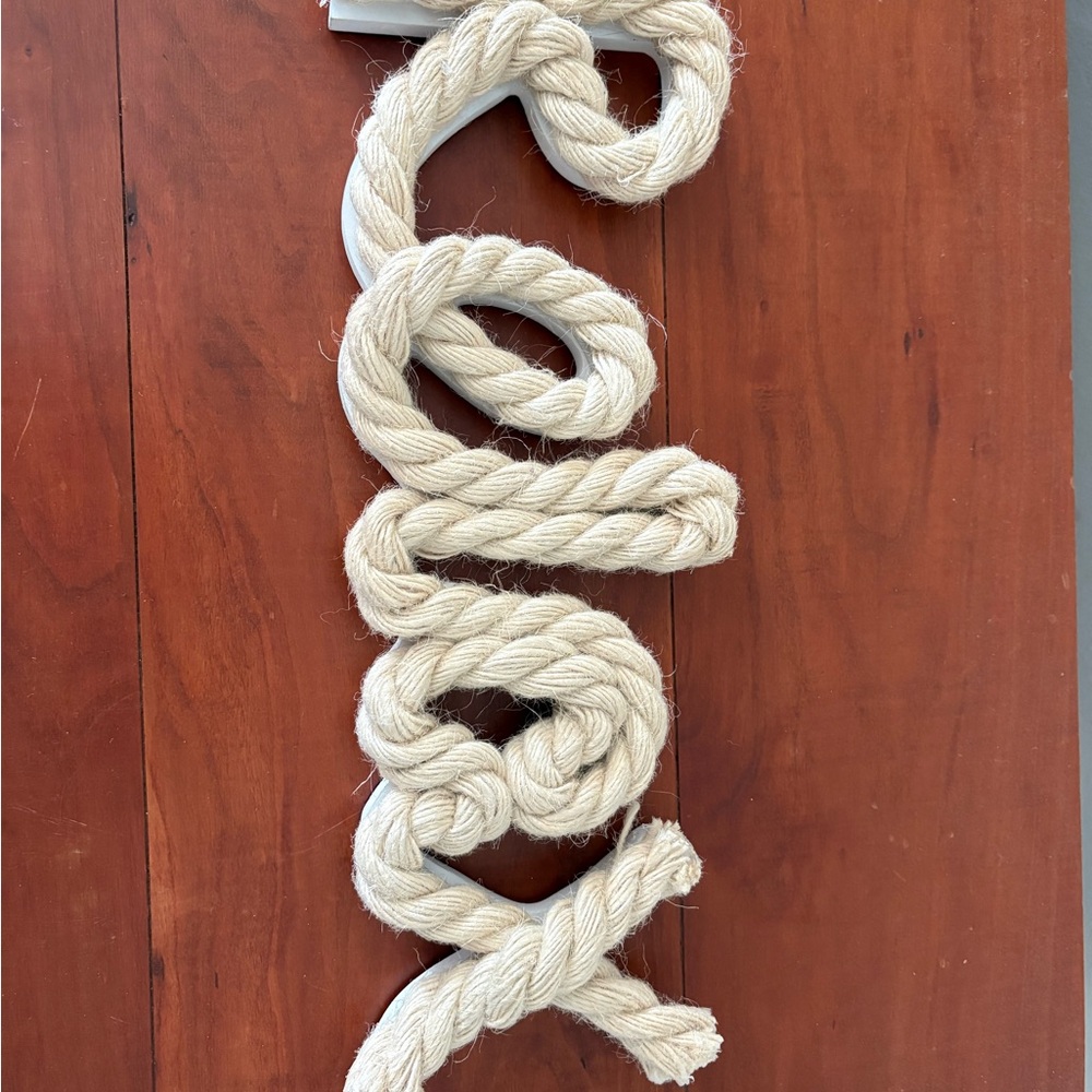 Relax Rope Word Sign Coastal Nautical Decor - Picture 6 of 6
